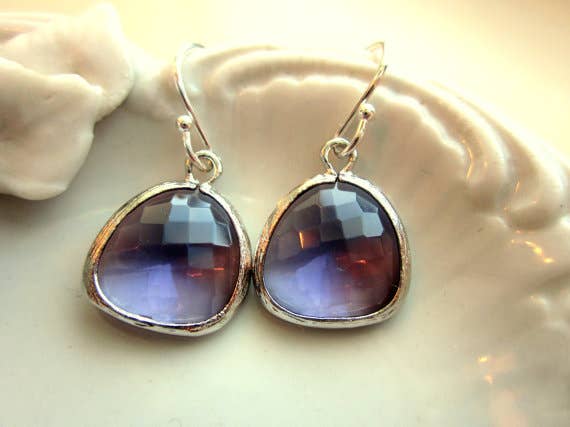 Tanzanite Earrings Purple