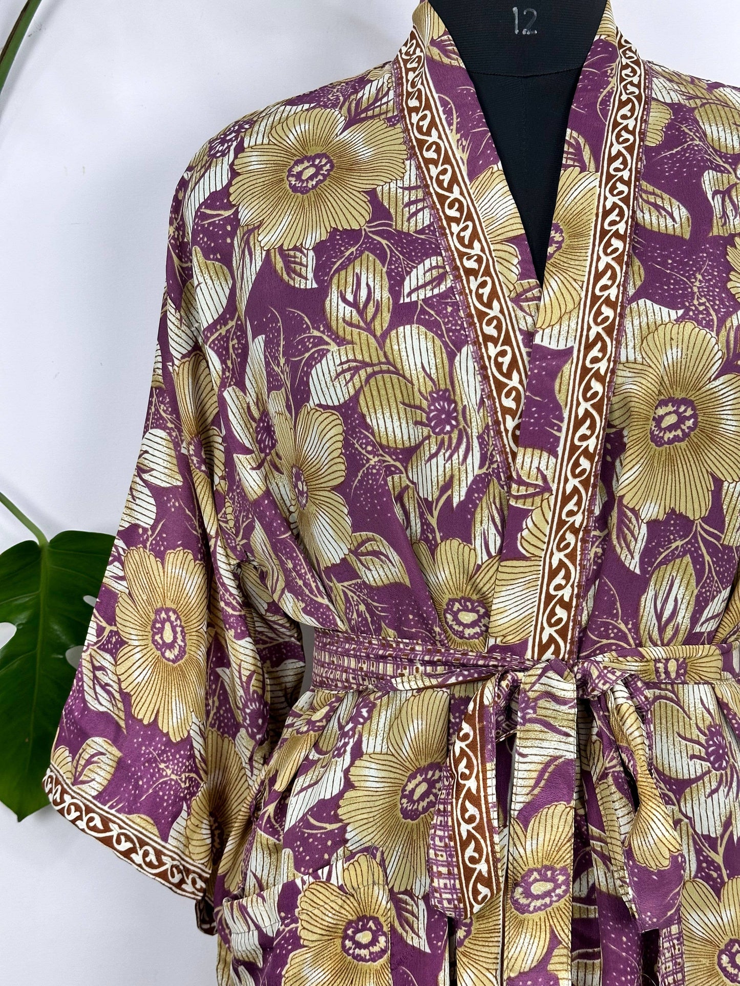 Short Kimono Garden Floral Print
