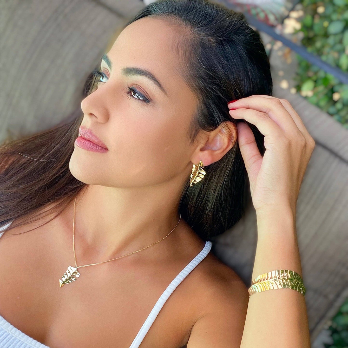 18k Gold Filled Sturgeon Fishbone Motif Necklace Collection