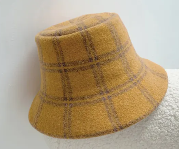 The Plaid Wool Bucket Hat