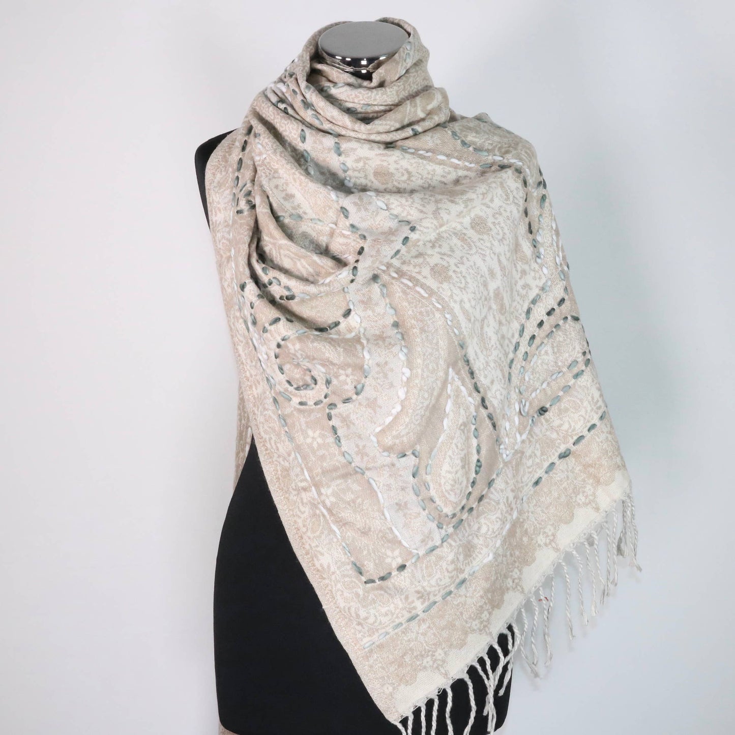 Jennifer Boiled Wool Scarf Wrap
