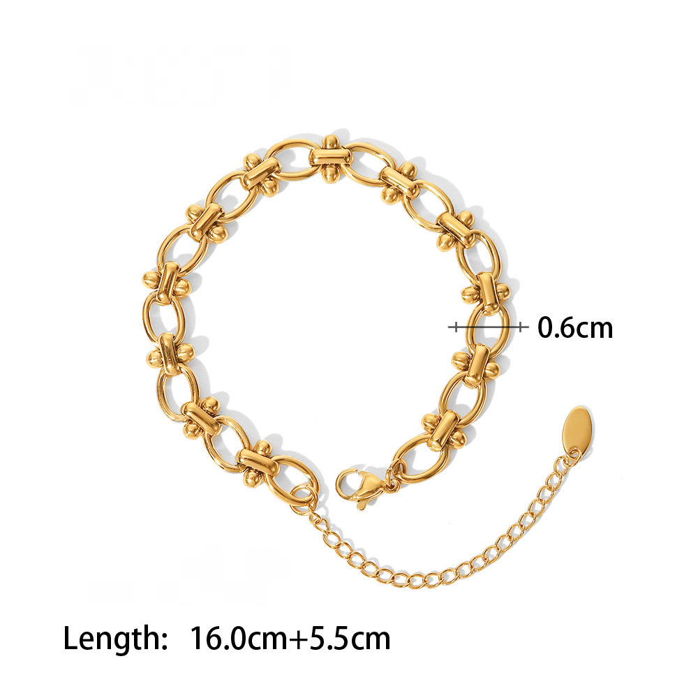 Multi Style 18K Gold Plated Stainless Steel Cuff Bangles