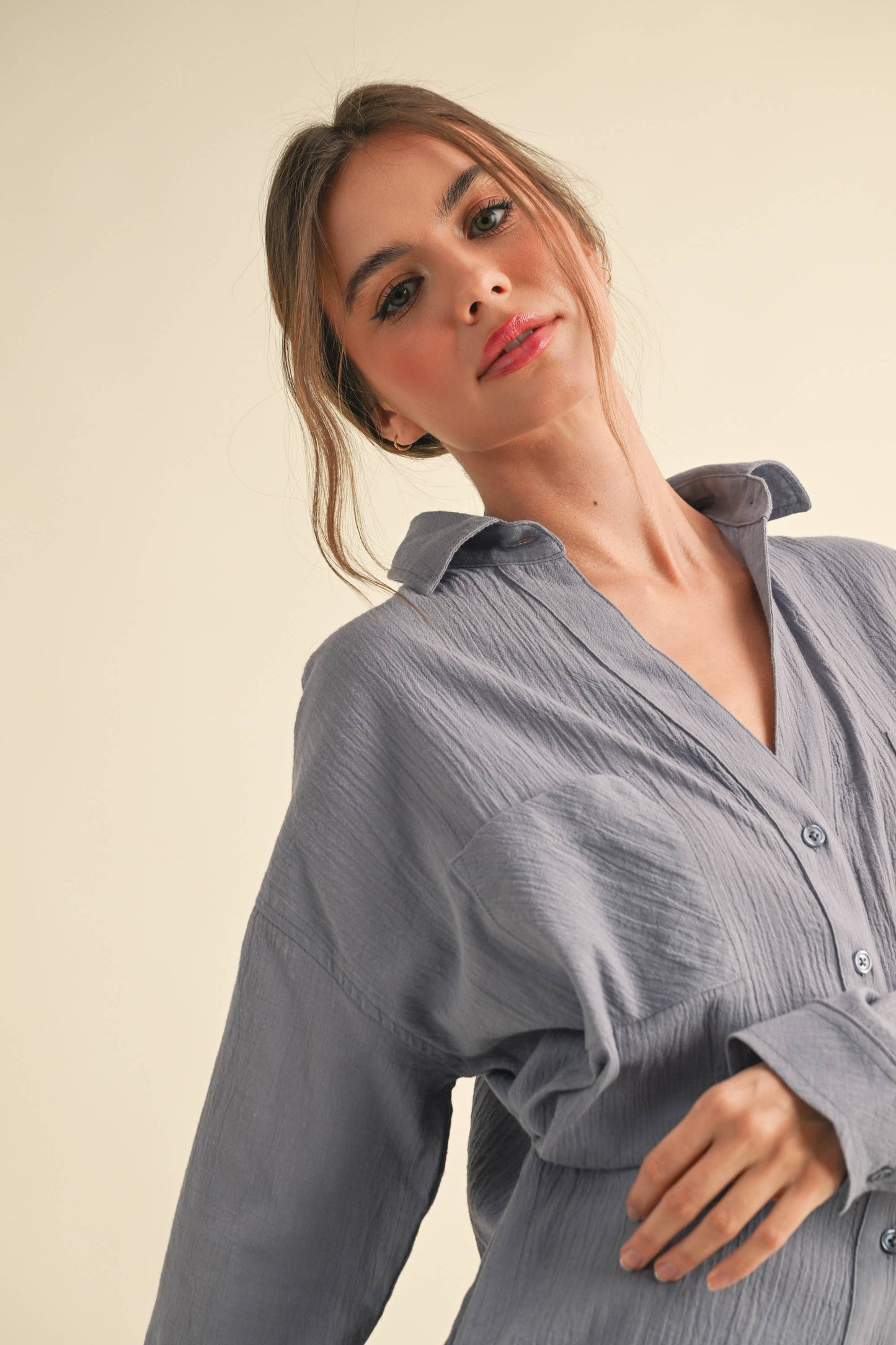 Button Down: Blue
