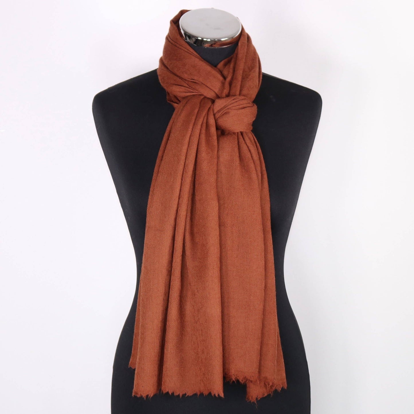 Chloe Cashmere Pashmina Scarf: Brown