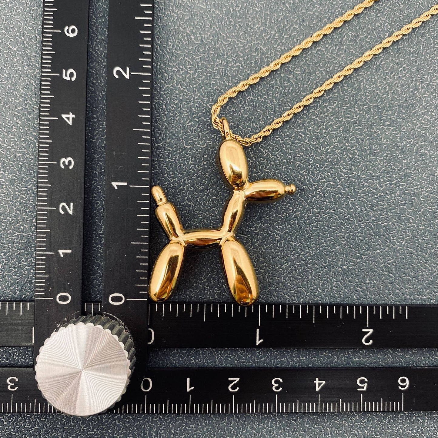 Balloon Dog 18K Gold-plated Stainless Steel Necklace: Small