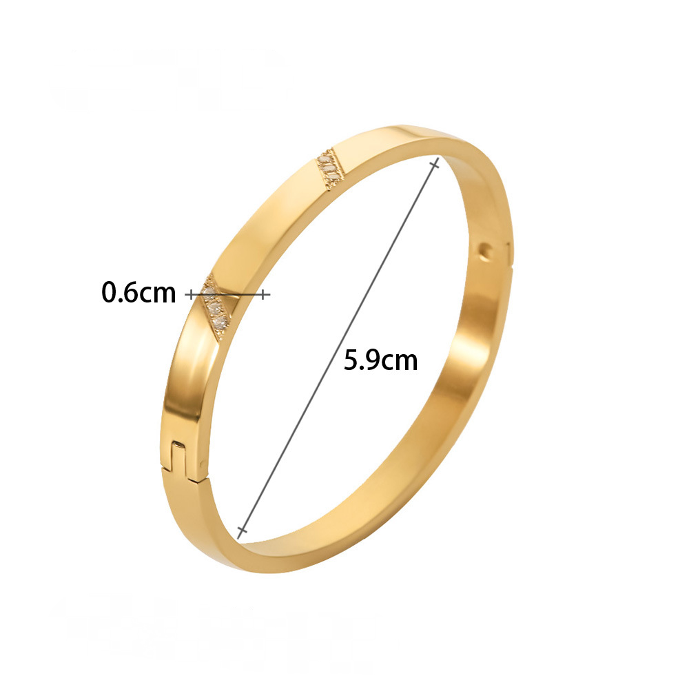 Multi Style 18K Gold Plated Stainless Steel Cuff Bangles