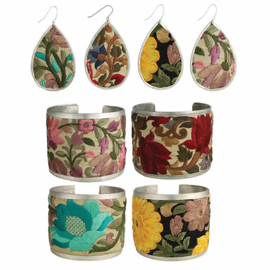 Boho Embroidred Elegance Cuff