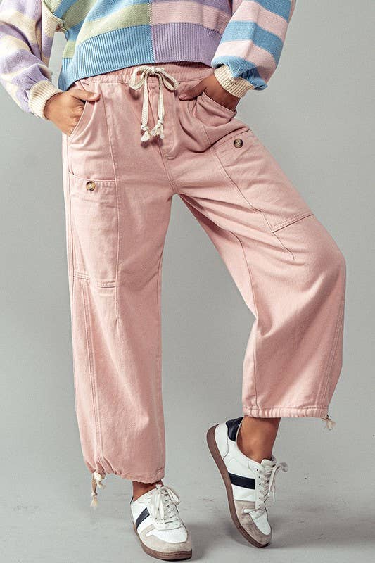 Urban Flex Cargo Pants: Pink