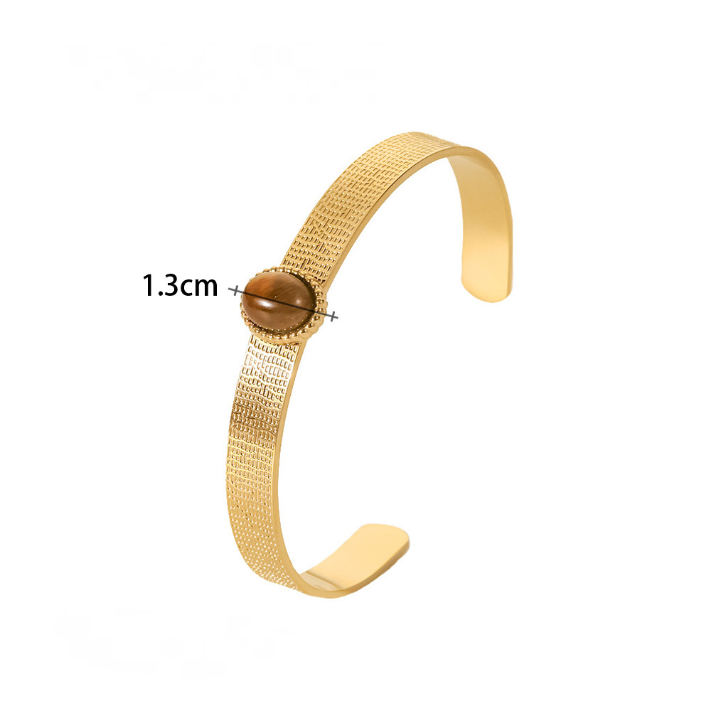 Multi Style 18K Gold Plated Stainless Steel Cuff Bangles