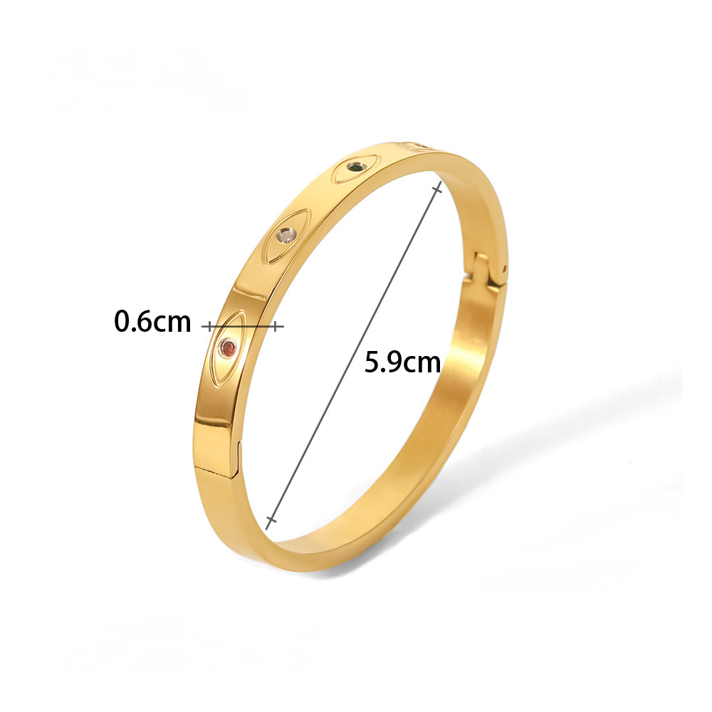 Multi Style 18K Gold Plated Stainless Steel Cuff Bangles