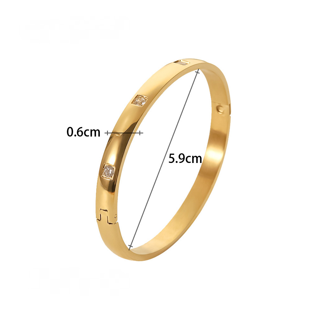 Multi Style 18K Gold Plated Stainless Steel Cuff Bangles