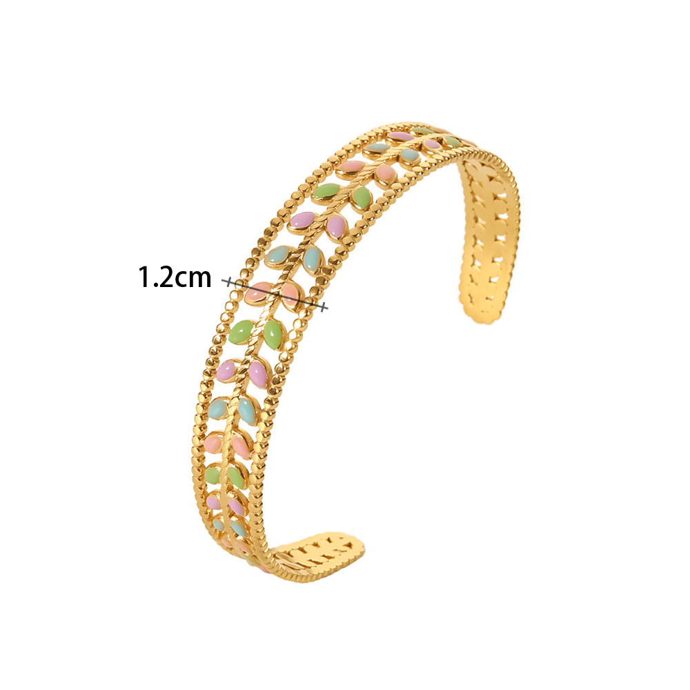 Multi Style 18K Gold Plated Stainless Steel Cuff Bangles