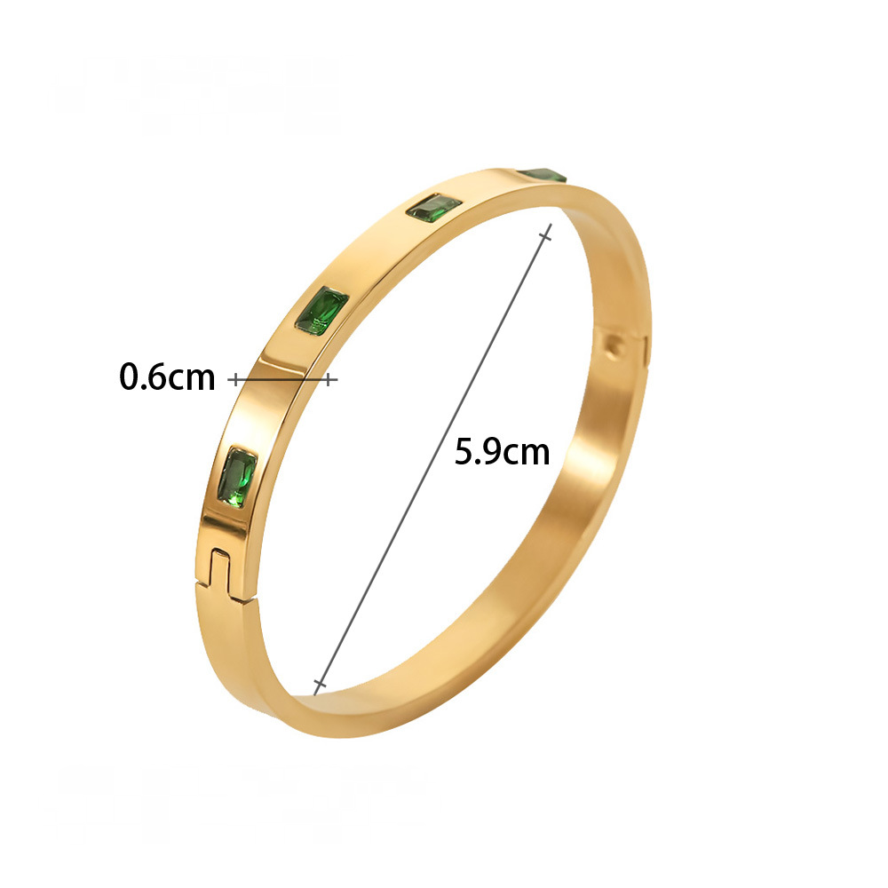 Multi Style 18K Gold Plated Stainless Steel Cuff Bangles