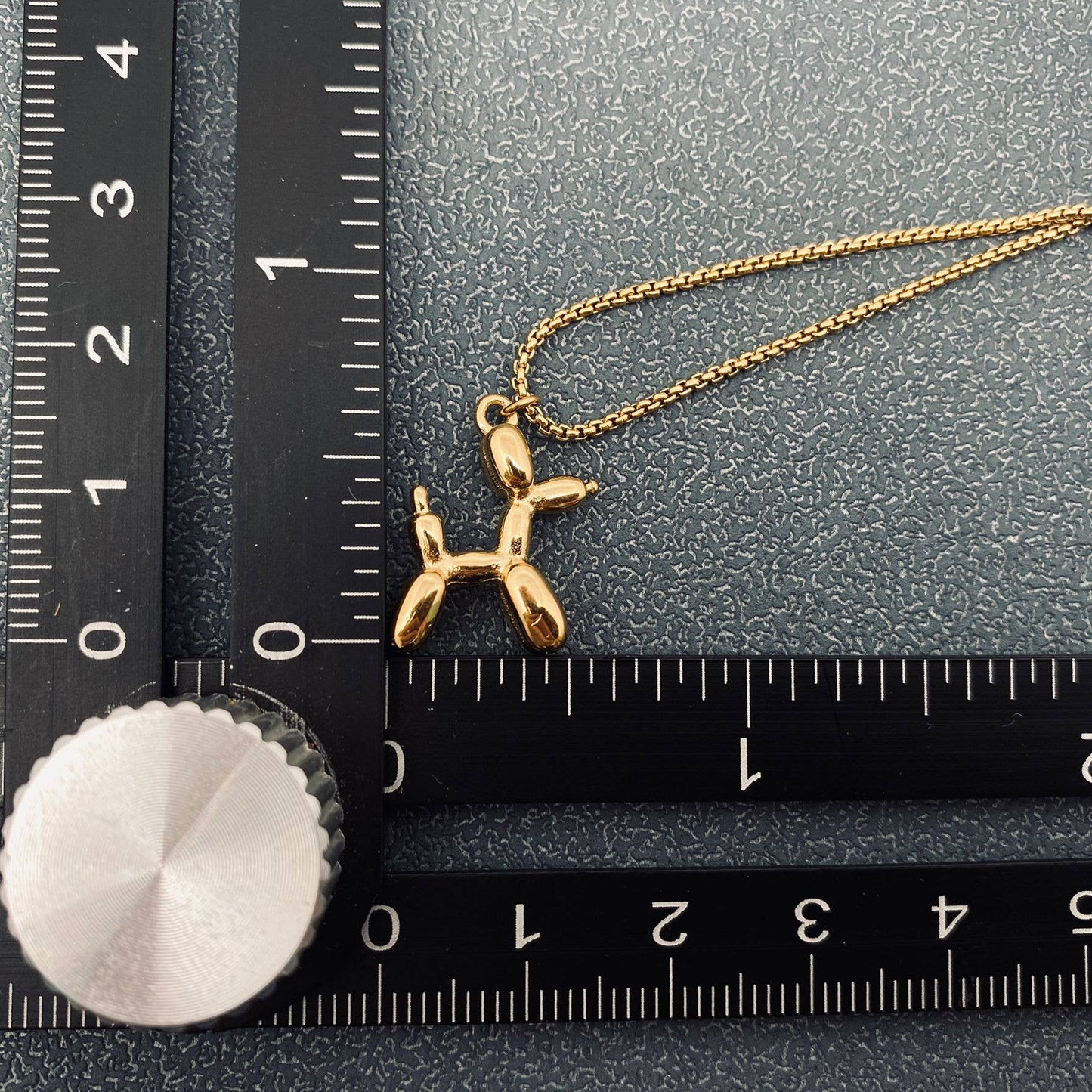 Balloon Dog 18K Gold-plated Stainless Steel Necklace: Small