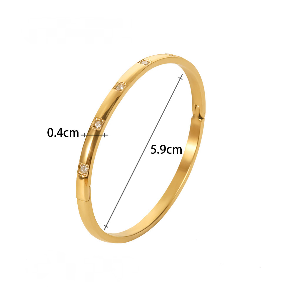 Multi Style 18K Gold Plated Stainless Steel Cuff Bangles